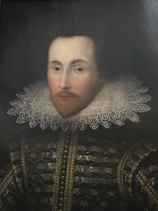 Figure 1: This portrait may be of Sir Thomas Overbury. It is currently hanging in the reading room at the Folger Shakespeare Library.