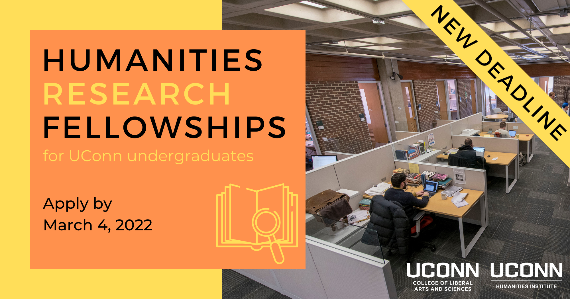 NEW DEADLINE: Humanities research fellowships for UConn undergraduates. Apply by March 4, 2022.