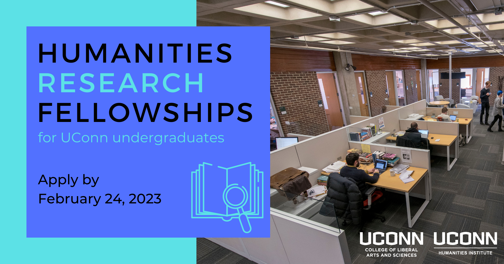 Humanities research fellowships for UConn undergraduates. Apply by February 24, 2023.
