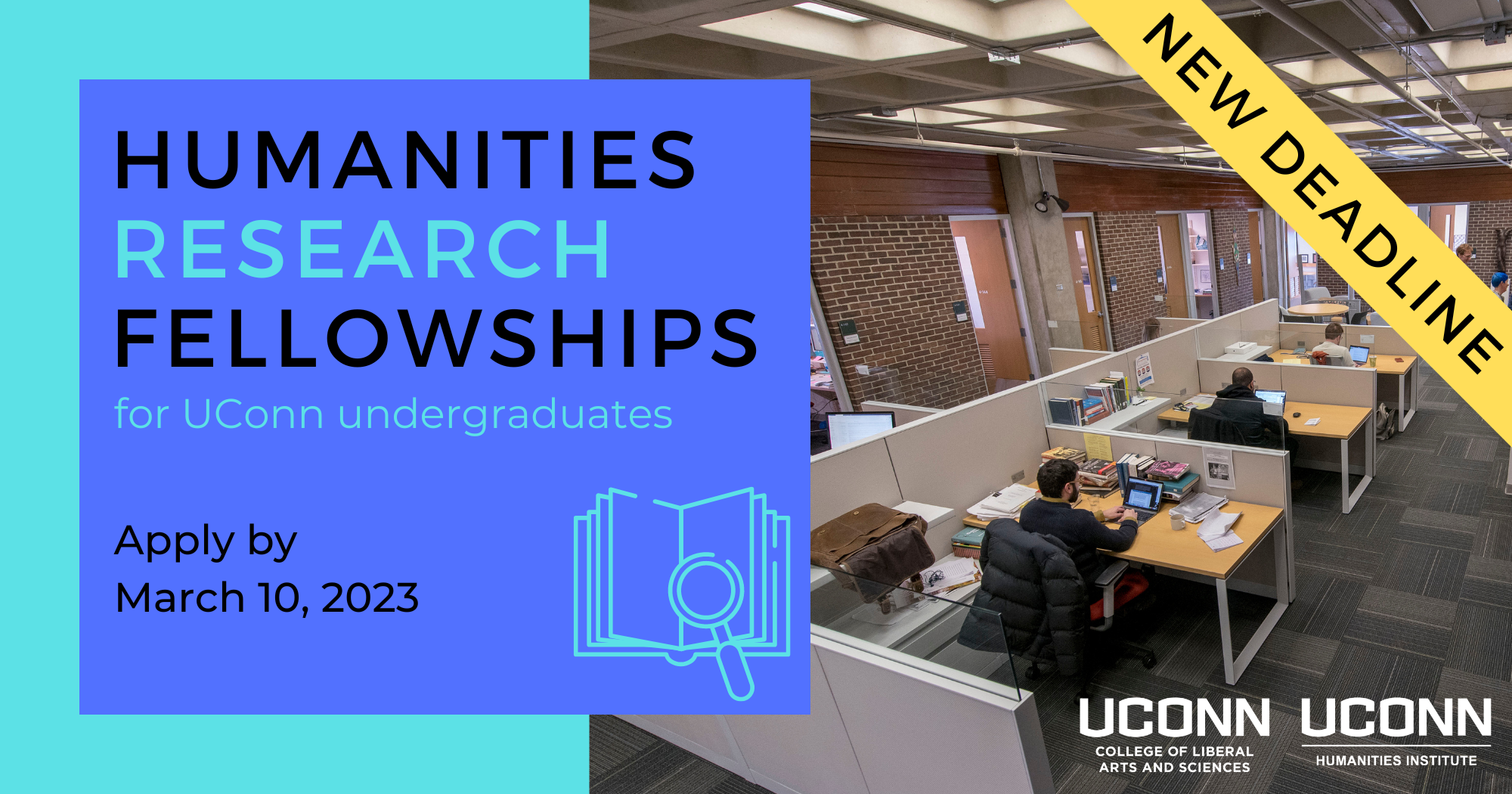 NEW DEADLINE: Humanities research fellowships for UConn undergraduates. Apply by March 10, 2023.